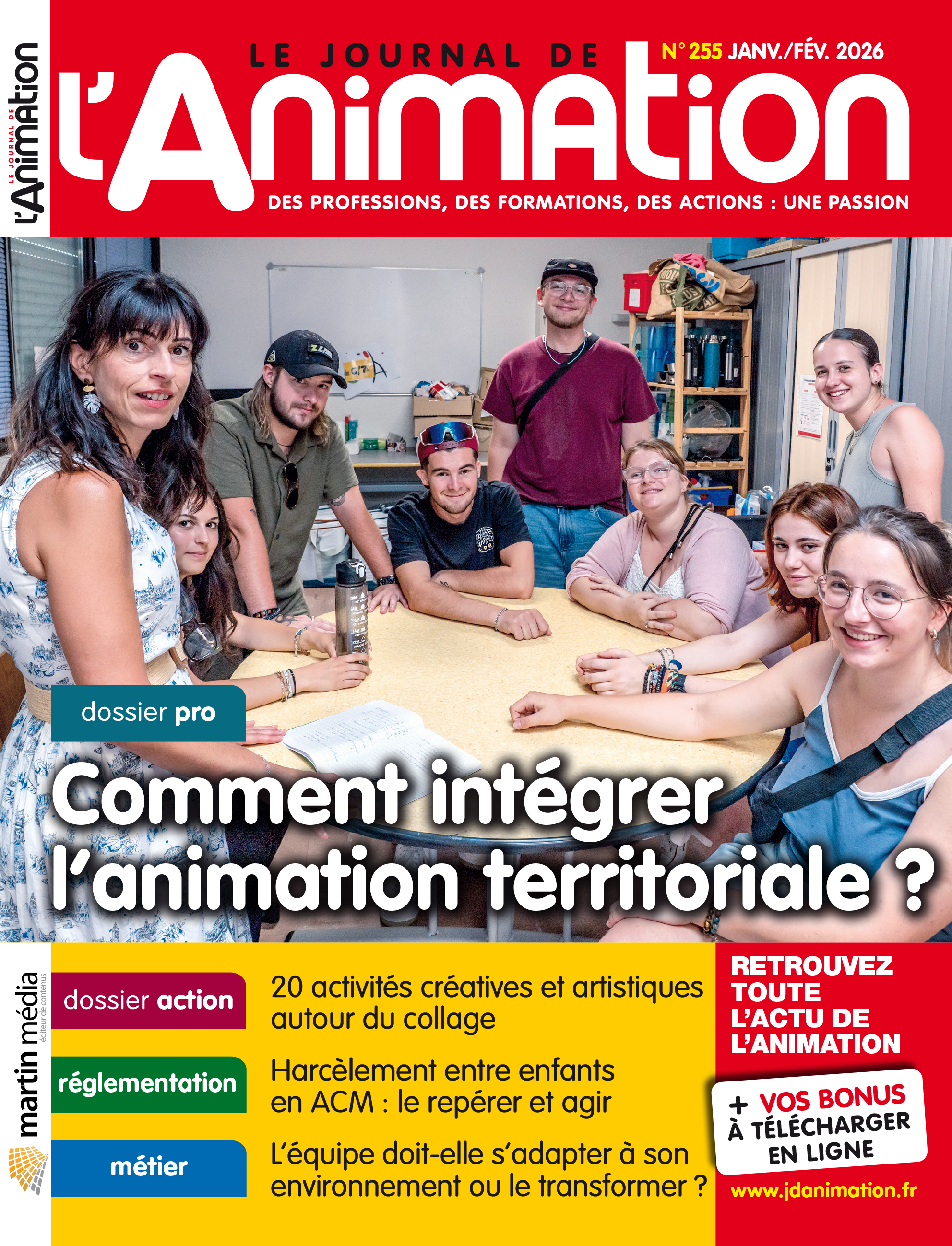 Le Journal de l'Animation 255 - janvier/février 2026