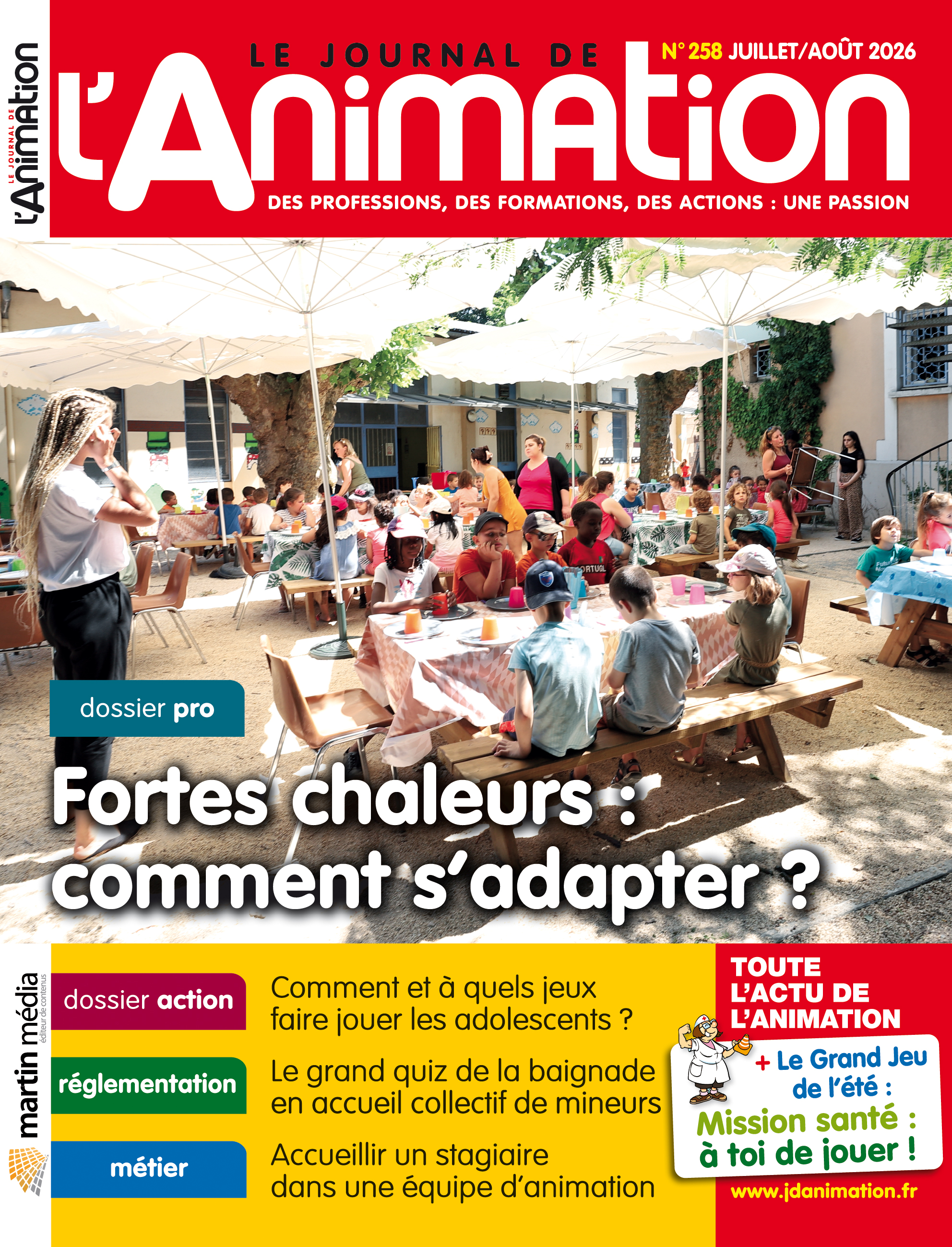 Le Journal de l'Animation 258 - juillet/août 2026